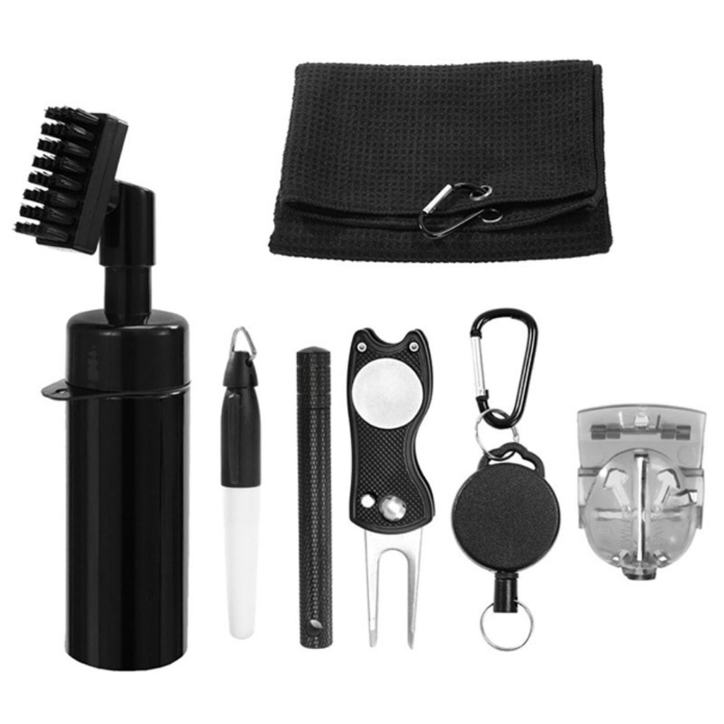 6Pcs Golf Accessories Kit Golf Club Cleaner Set With Water Spray Bottle Q