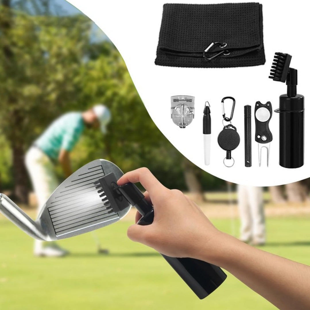 6Pcs Golf Accessories Kit Golf Club Cleaner Set With Water Spray Bottle Q