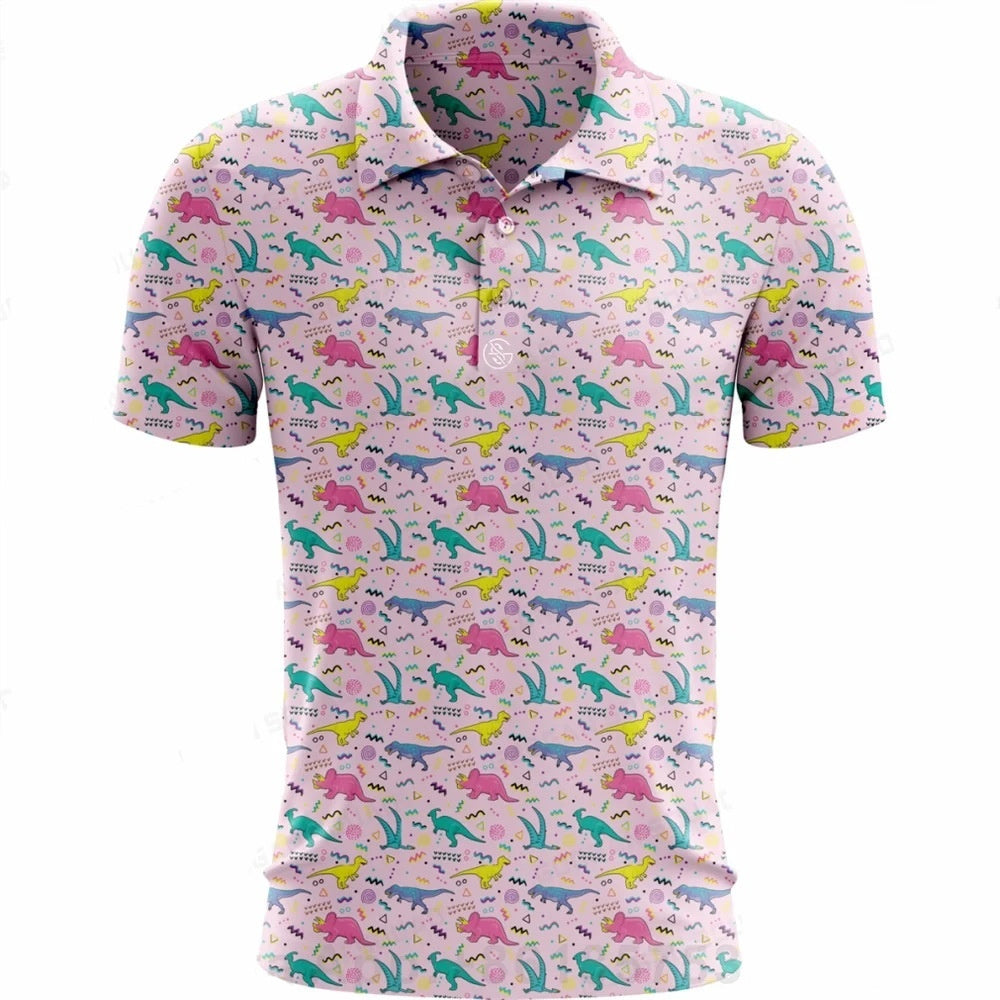 Polo Shirt Men's Quick-dry Army Golf Polo Shirt