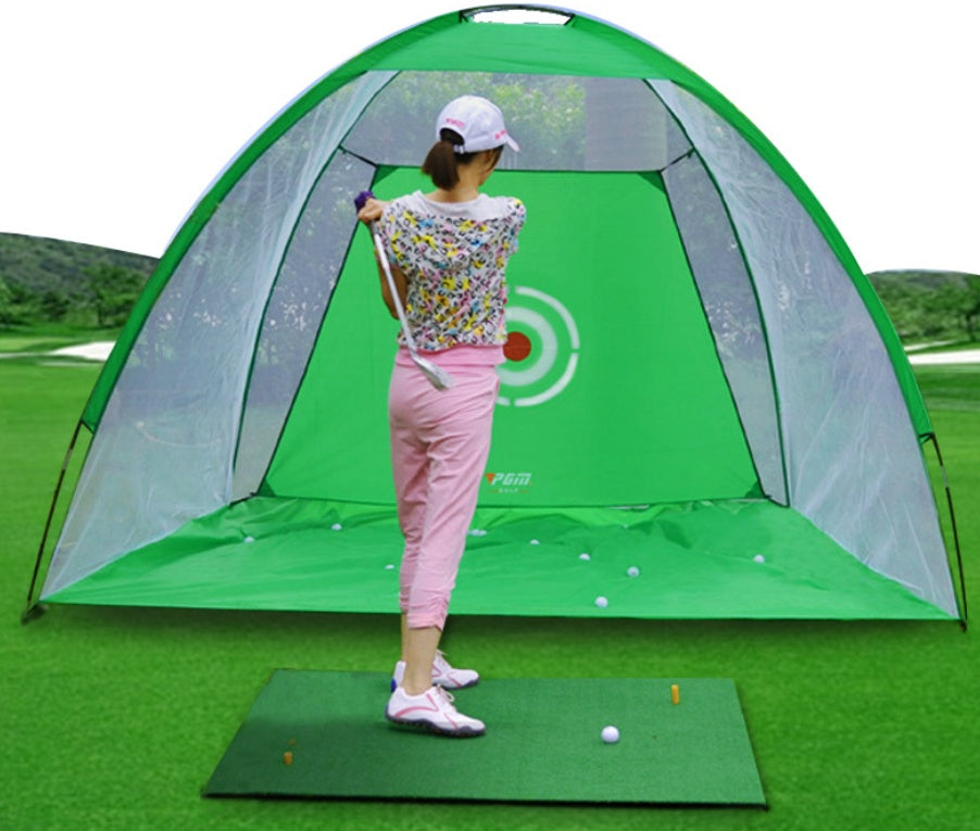Golf Practice Net Backyard Driving Range – Portable Golf Hitting Cage with Target, Golf Training Net for Swing Practice, Easy Setup Outdoor Golf Net Equipment