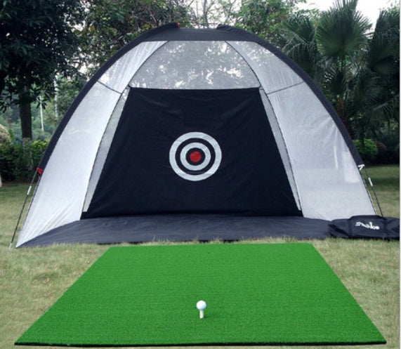 Golf Practice Net Backyard Driving Range – Portable Golf Hitting Cage with Target, Golf Training Net for Swing Practice, Easy Setup Outdoor Golf Net Equipment
