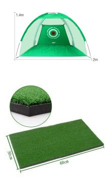 Golf Practice Net Backyard Driving Range – Portable Golf Hitting Cage with Target, Golf Training Net for Swing Practice, Easy Setup Outdoor Golf Net Equipment