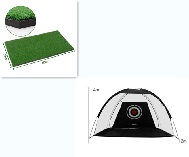 Golf Practice Net Backyard Driving Range – Portable Golf Hitting Cage with Target, Golf Training Net for Swing Practice, Easy Setup Outdoor Golf Net Equipment