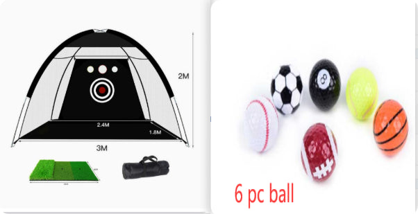 Golf Practice Net Backyard Driving Range – Portable Golf Hitting Cage with Target, Golf Training Net for Swing Practice, Easy Setup Outdoor Golf Net Equipment