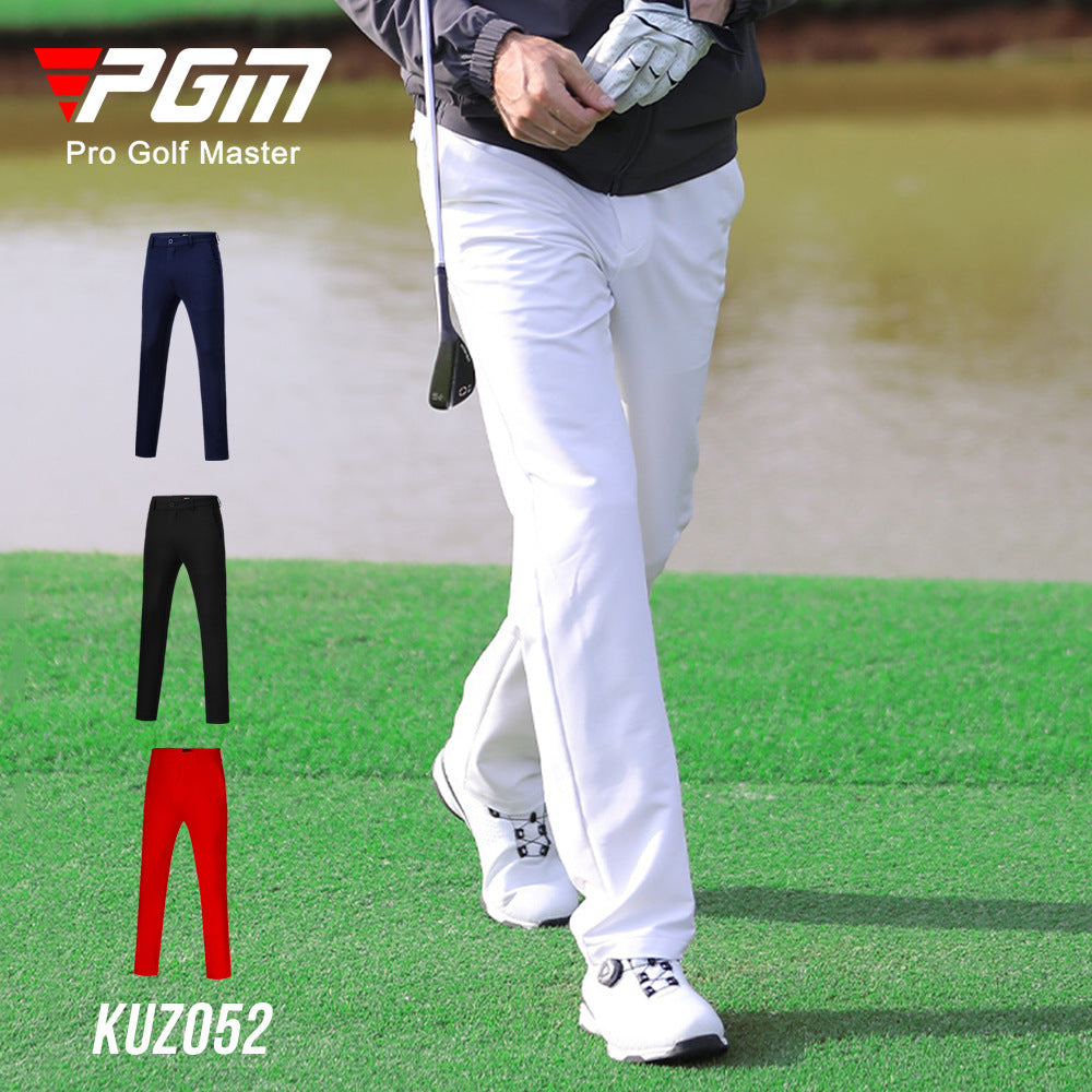 Men's High Elastic Trousers Golf Clothing Slim Fit
