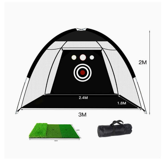 Golf Practice Net Backyard Driving Range – Portable Golf Hitting Cage with Target, Golf Training Net for Swing Practice, Easy Setup Outdoor Golf Net Equipment