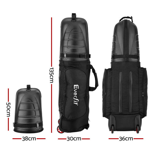 Foldable Hard Case Golf Travel Bag with Wheels
