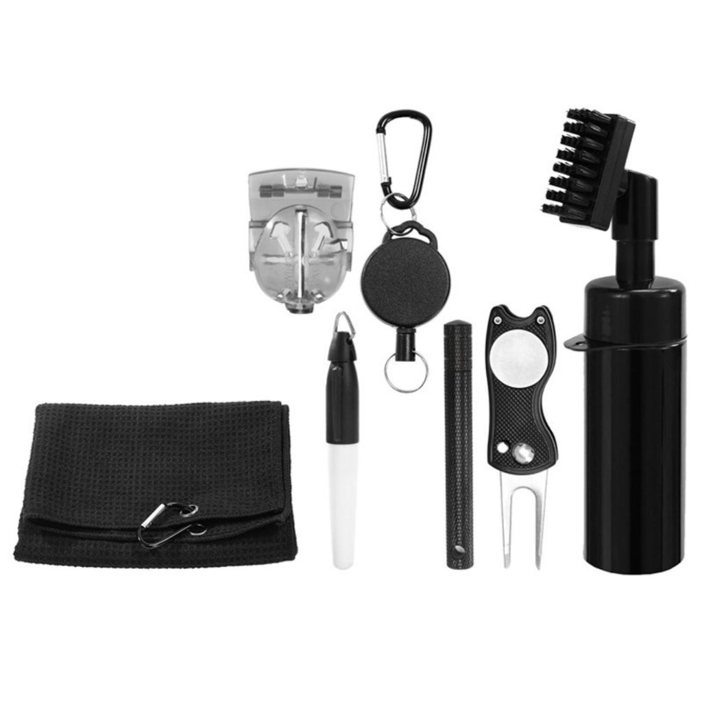 6Pcs Golf Accessories Kit Golf Club Cleaner Set With Water Spray Bottle Q